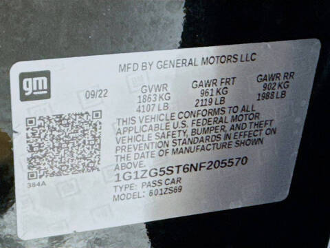 2022 Chevrolet Malibu RS