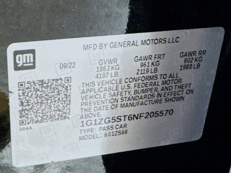 2022 Chevrolet Malibu RS