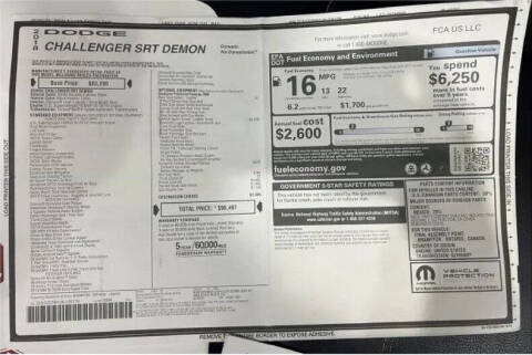 2018 Dodge Challenger SRT Demon