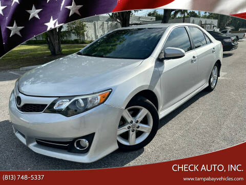 2012 Toyota Camry for sale at CHECK AUTO, INC. in Tampa FL