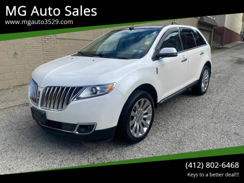 2013 Lincoln MKX for sale at MG Auto Sales in Pittsburgh PA