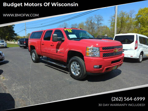 2012 Chevrolet Silverado 2500HD for sale at Budget Motors of Wisconsin in Racine WI