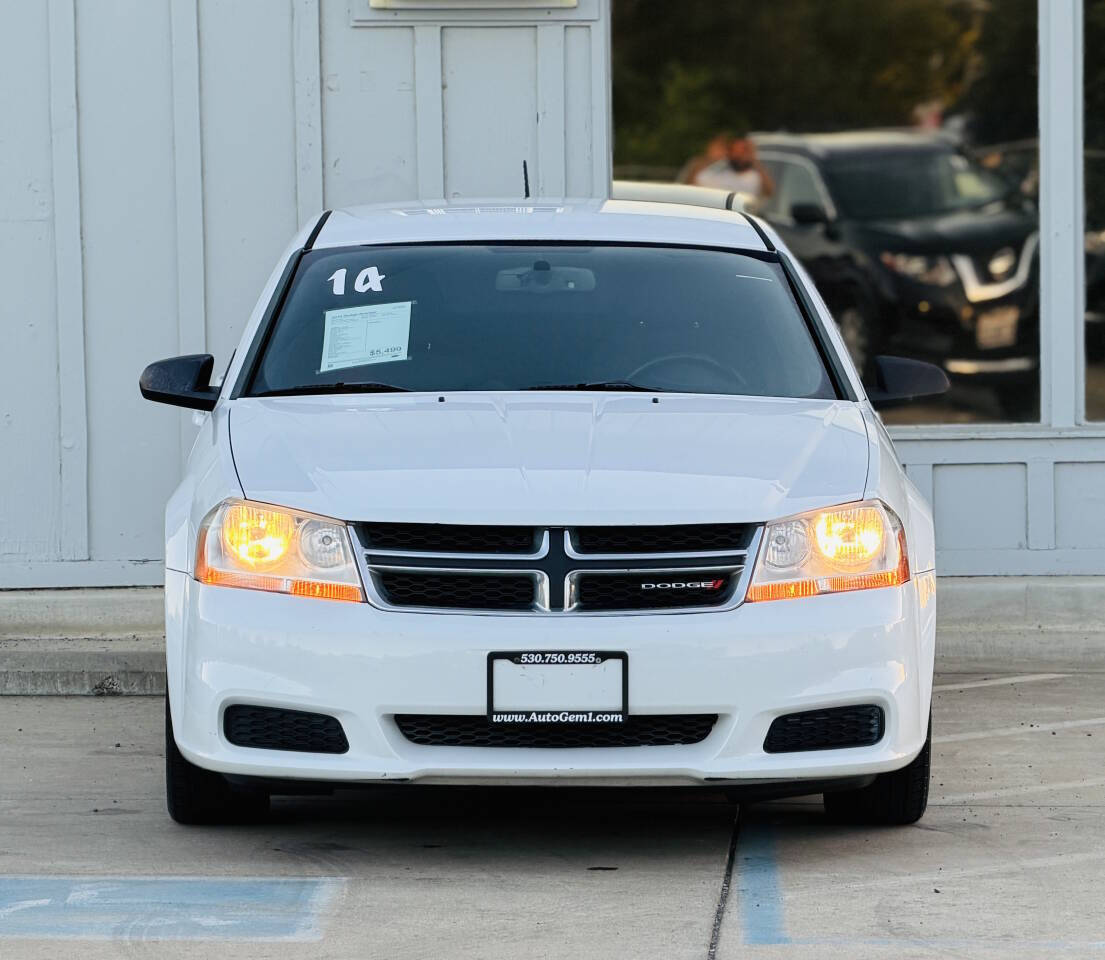 White 2014 Dodge Avenger SE SE 4dr Sedan 2