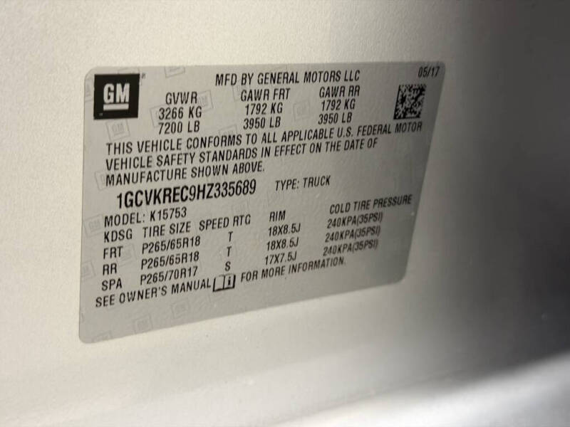 2017 Chevrolet Silverado 1500 LT