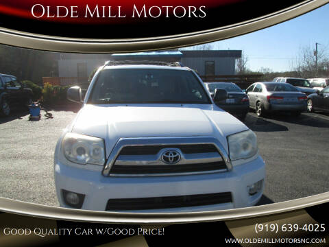 2007 Toyota 4Runner for sale at Olde Mill Motors in Angier NC