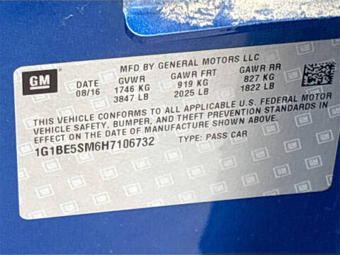 2017 Chevrolet Cruze LT Auto