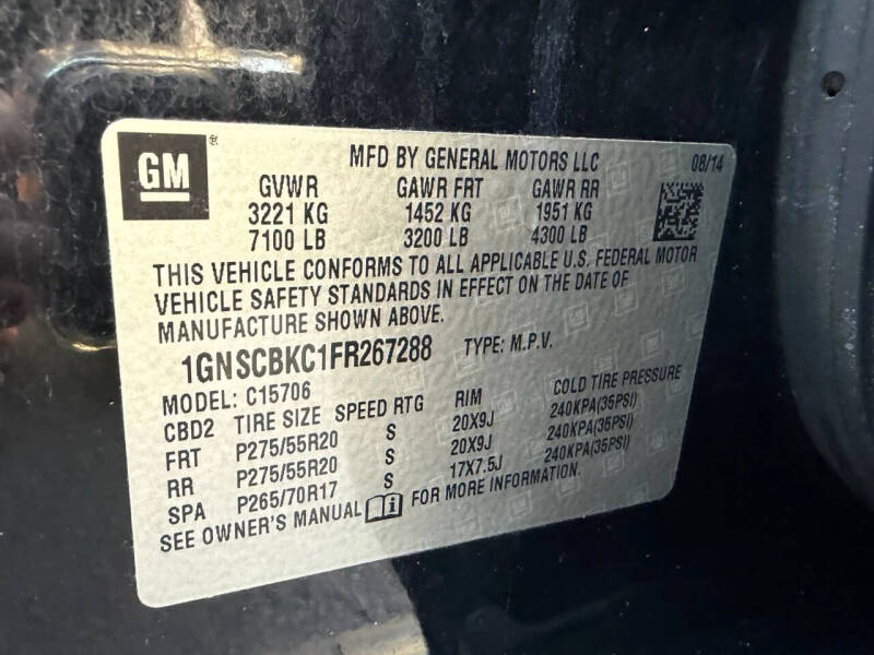 2015 Chevrolet Tahoe LT