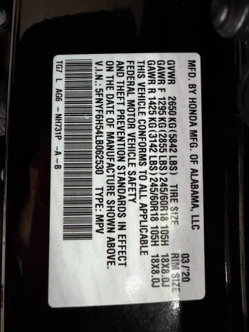 2020 Honda Pilot EX-L