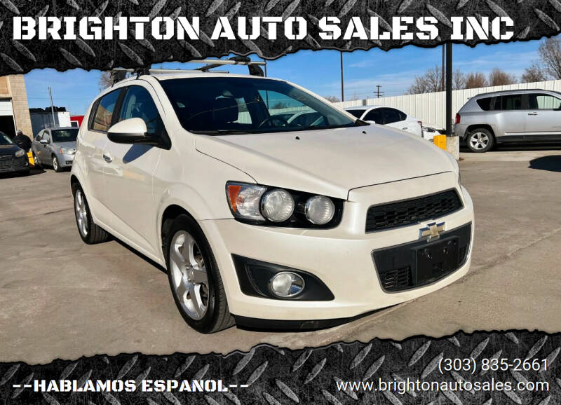 2013 Chevrolet Sonic for sale at BRIGHTON AUTO SALES INC in Brighton CO