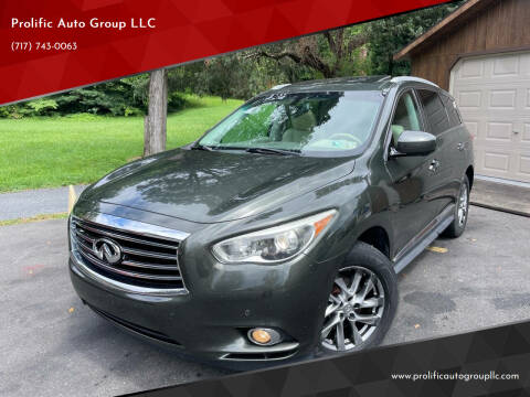 2013 Infiniti JX35 for sale at Prolific Auto Group LLC in Highspire PA