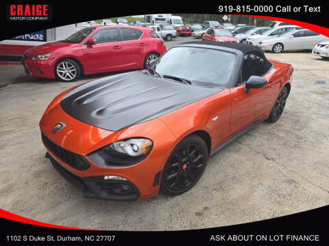 2017 FIAT 124 Spider for sale at CRAIGE MOTOR CO in Durham NC