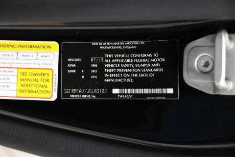 2018 Aston Martin DB11 V12