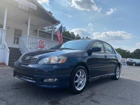 2007 Toyota Corolla for sale at CVC AUTO SALES in Durham NC