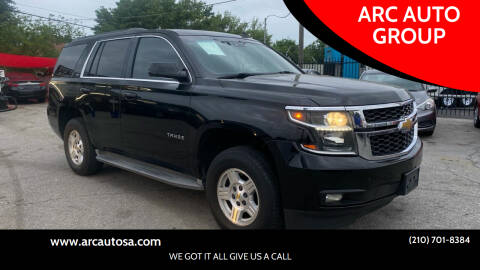 2015 Chevrolet Tahoe for sale at ARC AUTO GROUP in San Antonio TX