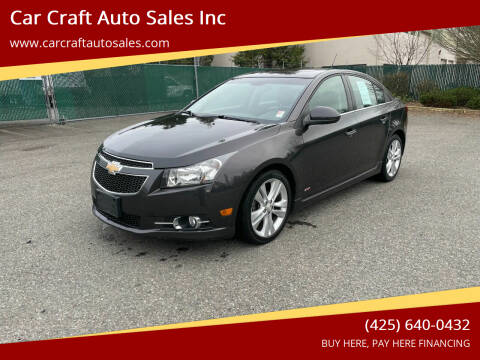 2014 Chevrolet Cruze for sale at Car Craft Auto Sales Inc in Lynnwood WA