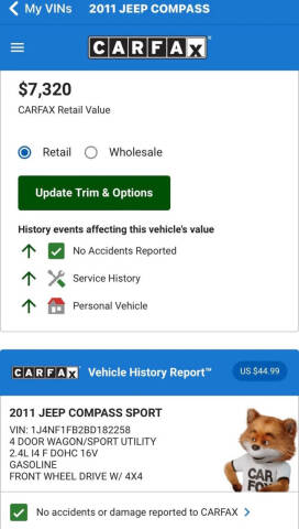 2011 Jeep Compass Sport