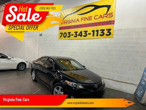 2012 Toyota Camry for sale at Virginia Fine Cars in Chantilly VA
