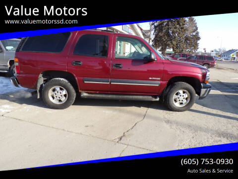 2003 Chevrolet Tahoe for sale at Value Motors in Watertown SD