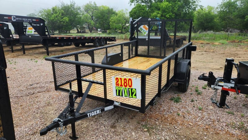 2024 TIGER - Utility Trailer -  77 X 12 - for sale at LJD Sales in Lampasas TX