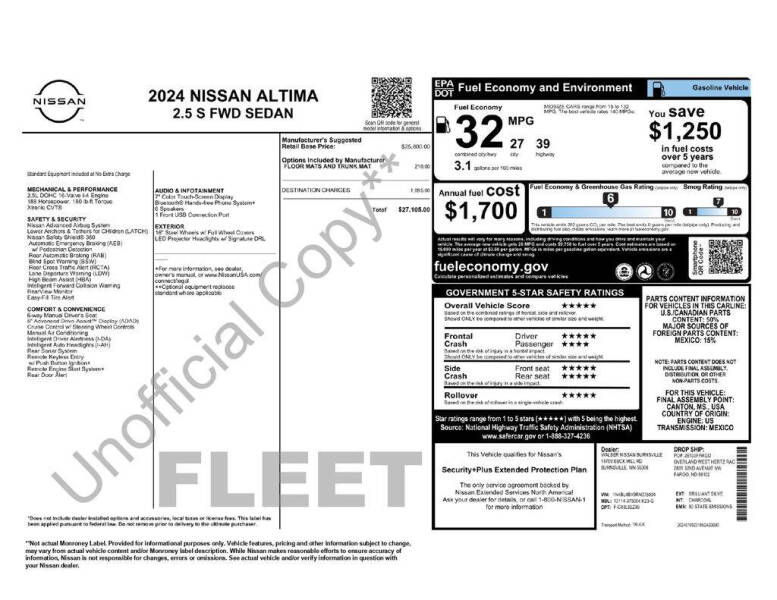 2024 Nissan Altima 2.5 S