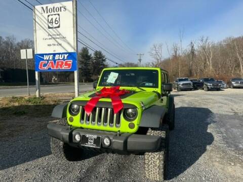 2012 Jeep Wrangler Unlimited for sale at Motors 46 in Belvidere NJ