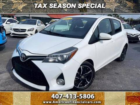 2017 Toyota Yaris for sale at American Financial Cars in Orlando FL