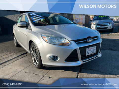 2013 Ford Focus for sale at WILSON MOTORS in Stockton CA