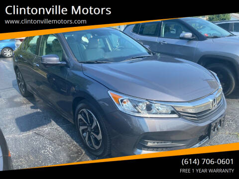 2016 Honda Accord for sale at Clintonville Motors in Columbus OH