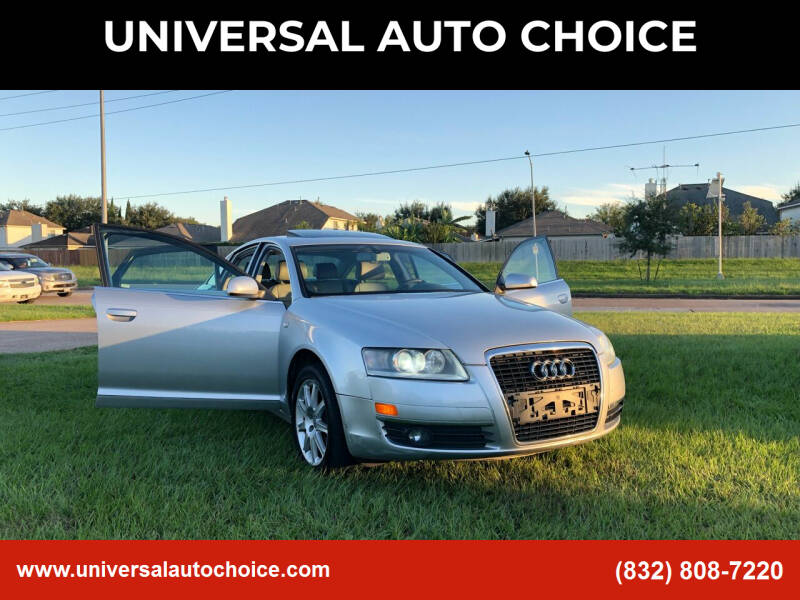 2005 Audi A6 for sale at UNIVERSAL AUTO CHOICE in Houston TX