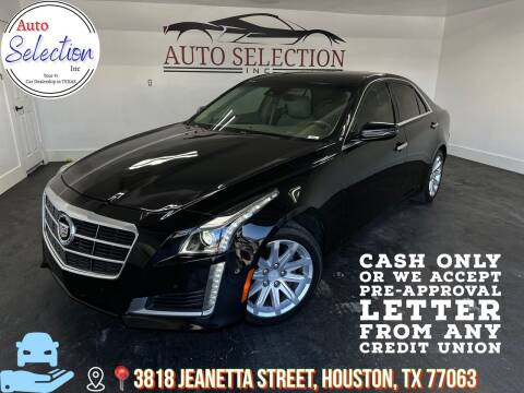 2015 Cadillac CTS for sale at Auto Selection Inc. in Houston TX