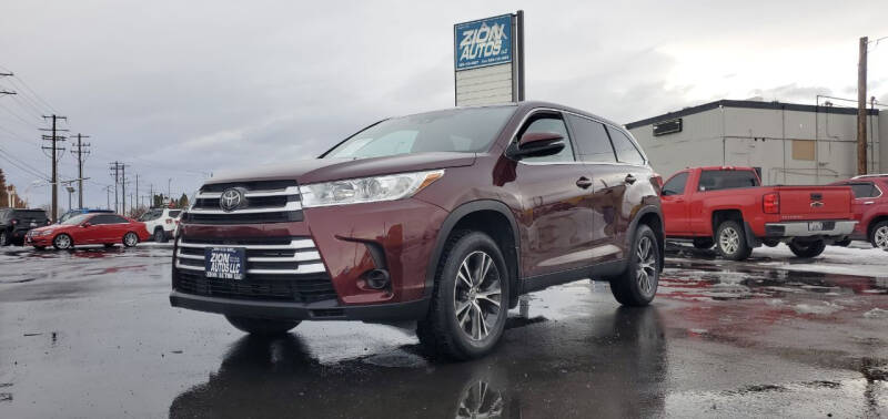 2019 Toyota Highlander for sale at Zion Autos LLC in Pasco WA