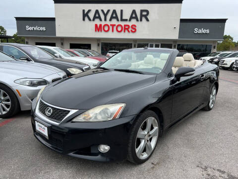 2010 Lexus IS 250C for sale at KAYALAR MOTORS in Houston TX