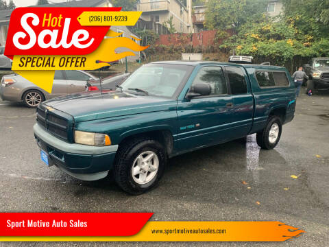 1998 Dodge Ram Pickup 1500 for sale at Sport Motive Auto Sales in Seattle WA