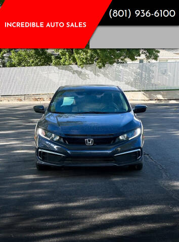 2020 Honda Civic for sale at INCREDIBLE AUTO SALES in Bountiful UT