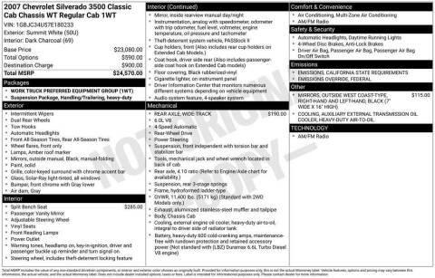 2007 Chevrolet Silverado 3500 CC Classic