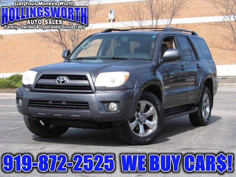 2007 Toyota 4Runner for sale at Hollingsworth Auto Sales in Raleigh NC