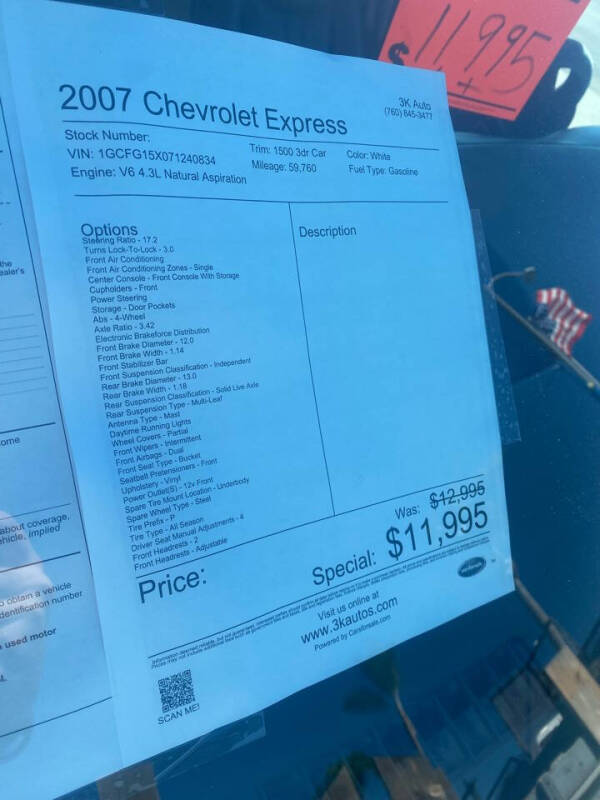 2007 Chevrolet Express 1500