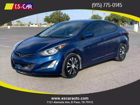 2016 Hyundai Elantra for sale at Escar Auto - 9809 Montana Ave Lot in El Paso TX