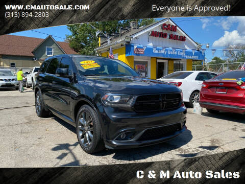 2014 Dodge Durango for sale at C & M Auto Sales in Detroit MI