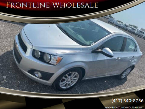 2012 Chevrolet Sonic for sale at Frontline Wholesale in Joplin MO