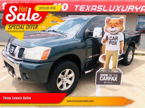 2007 Nissan Titan for sale at Texas Luxury Auto in Cedar Hill TX