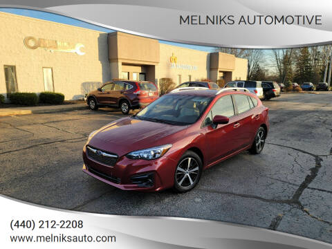 2019 Subaru Impreza for sale at Melniks Automotive in Berea OH
