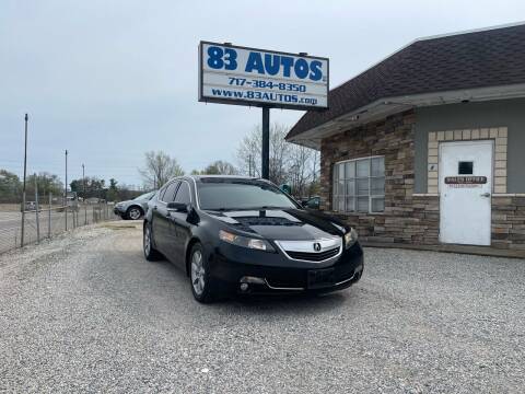 2012 Acura TL for sale at 83 Autos in York PA