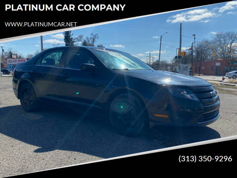2010 Ford Fusion for sale at PLATINUM CAR COMPANY in Detroit MI