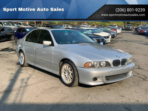 2001 BMW 5 Series for sale at Sport Motive Auto Sales in Seattle WA