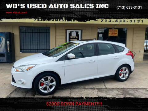 2014 Ford Focus for sale at WB'S USED AUTO SALES INC in Houston TX