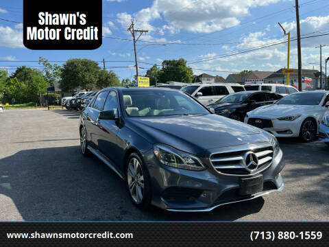 2016 Mercedes-Benz E-Class for sale at Shawn's Motor Credit in Houston TX