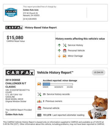 2014 Dodge Challenger R/T Classic
