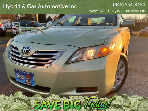 2007 Toyota Camry Hybrid for sale at Hybrid & Gas Automotive Inc in Aberdeen MD