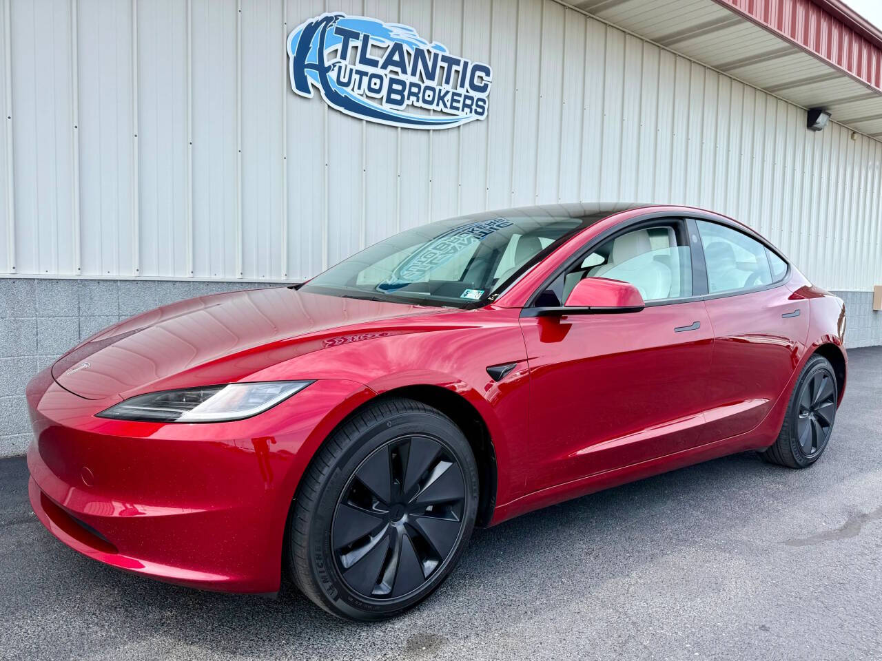Red 2025 Tesla Model 3 Long Range Long Range 4dr Fastback 1